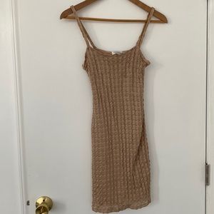 Topshop crochet spaghetti strap mini dress